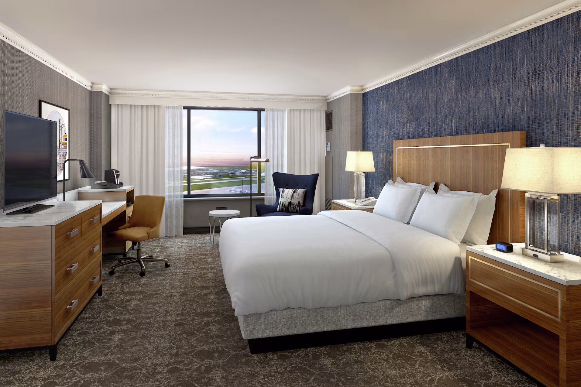Hilton New Orleans Airport king room